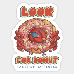 Look For Donut-Taste Of Happiness Sticker